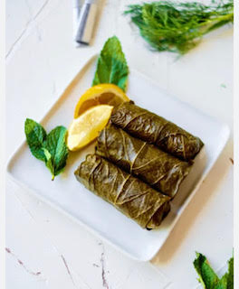 An image of grape leaves dish from Little Sicily Restaurant